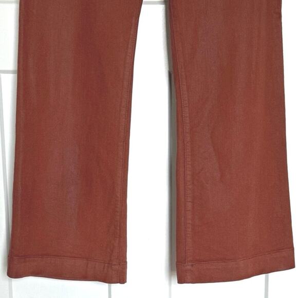 PAIGE Women's Leenah Ankle Patch Pockets Clay Sunset Luxe Coating Size 29 - Picture 7 of 16